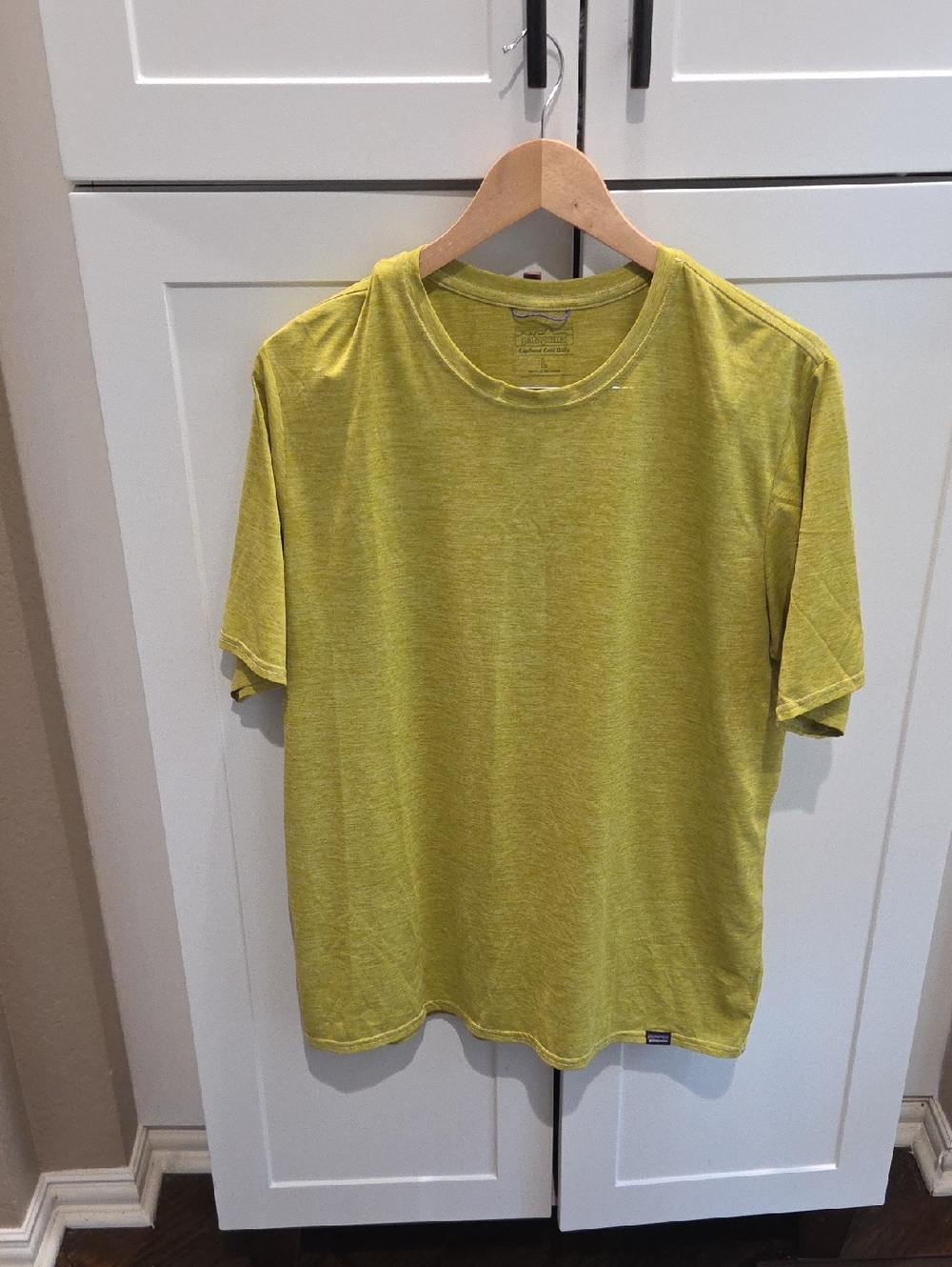 Patagonia Short Sleeve Crew Tee in Yellow-Green